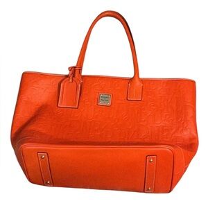 Dooney & Bourke large orange Russel Tote